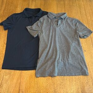 Lululemon Set of Polo Shirts- Blue and Grey